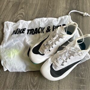 Nike White Zoom Rival Sprint Spikes Track & Field